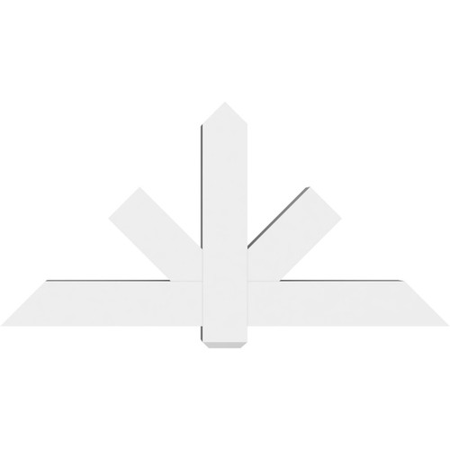 12/12 Pitch Kennewick Smooth Gable Bracket, PVC GBW060X30X0606KEN00PVC