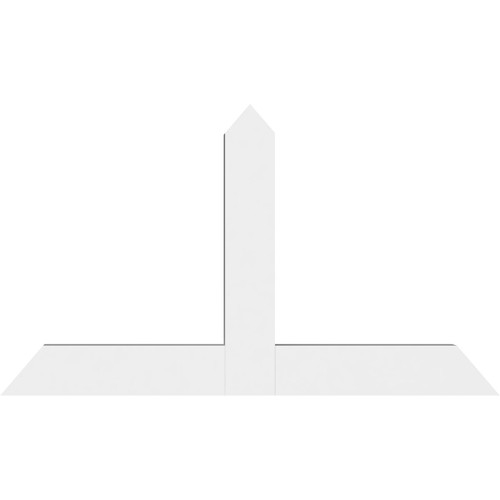 14/12 Pitch Portland Smooth Gable Bracket, PVC GBW060X35X0406POR00PVC