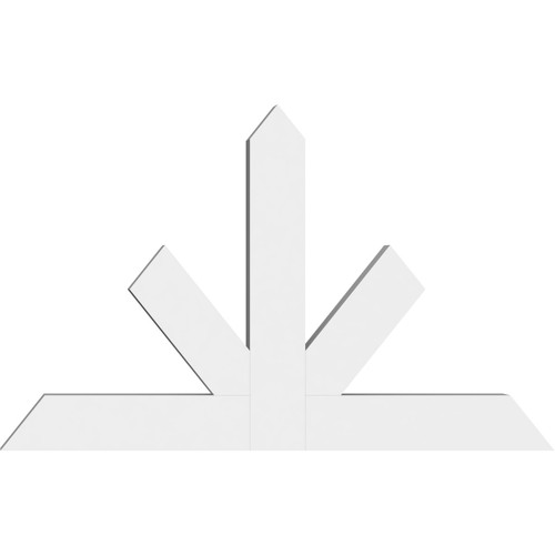15/12 Pitch Saratoga Smooth Gable Bracket, PVC GBW060X38X0406SAR00PVC