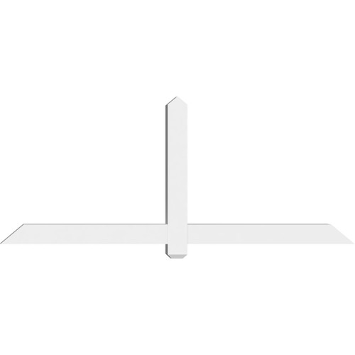 10/12 Pitch Eugene Smooth Gable Bracket, PVC GBW072X30X0404EUG00PVC