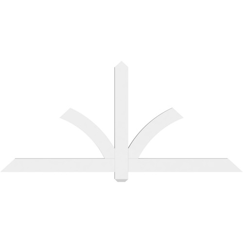11/12 Pitch Redmond Smooth Gable Bracket, PVC GBW072X33X0204RED00PVC