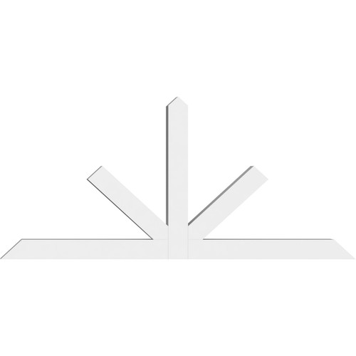 11/12 Pitch Saratoga Smooth Gable Bracket, PVC GBW072X33X0404SAR00PVC