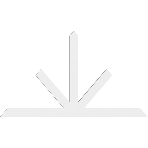 14/12 Pitch Saratoga Smooth Gable Bracket, PVC GBW072X42X0204SAR00PVC