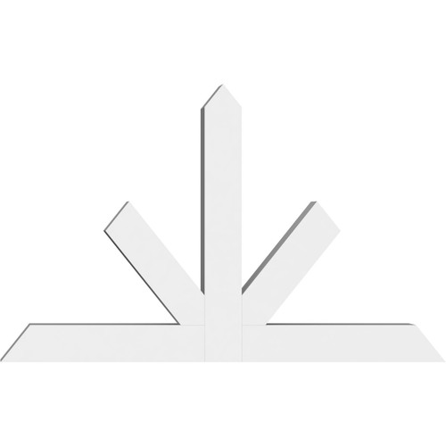 15/12 Pitch Saratoga Smooth Gable Bracket, PVC GBW072X45X0606SAR00PVC