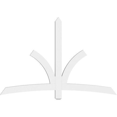 16/12 Pitch Davenport Smooth Gable Bracket, PVC GBW072X48X0204DAV00PVC