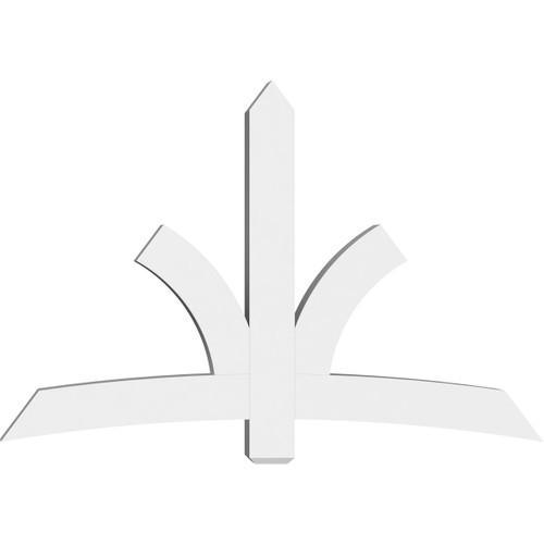 16/12 Pitch Davenport Smooth Gable Bracket, PVC GBW072X48X0606DAV00PVC