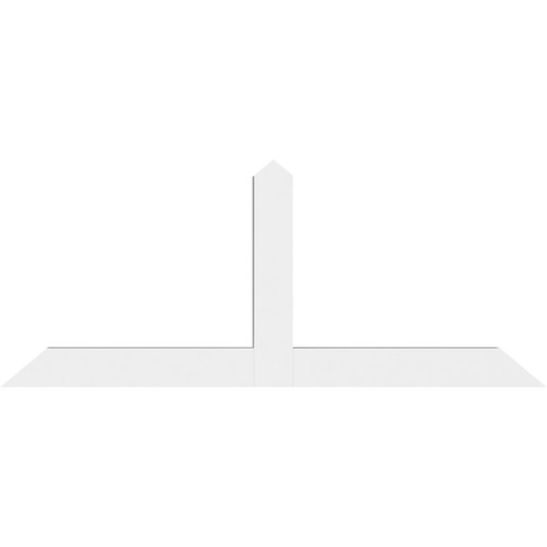 10/12 Pitch Portland Smooth Gable Bracket, PVC GBW084X35X0406POR00PVC