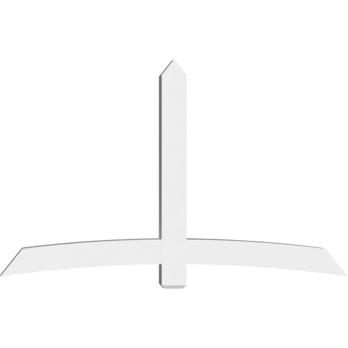 15/12 Pitch Bellingham Smooth Gable Bracket, PVC GBW084X53X0606BEL00PVC