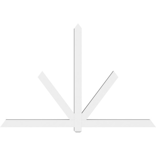 16/12 Pitch Kennewick Smooth Gable Bracket, PVC GBW084X56X0404KEN00PVC