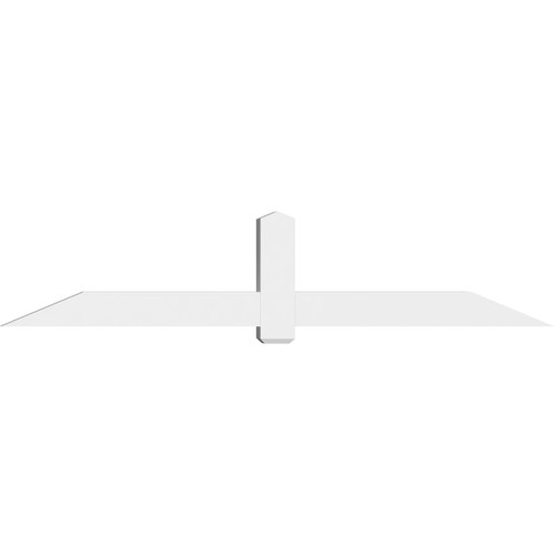 5/12 Pitch Eugene Smooth Gable Bracket, PVC GBW096X20X0606EUG00PVC