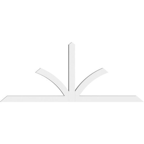 10/12 Pitch Richland Smooth Gable Bracket, PVC GBW096X40X0404RIC00PVC
