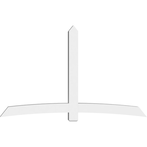 15/12 Pitch Bellingham Smooth Gable Bracket, PVC GBW096X60X0606BEL00PVC