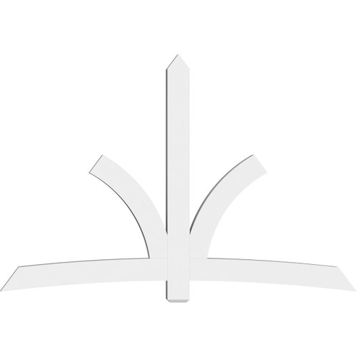 16/12 Pitch Davenport Smooth Gable Bracket, PVC GBW096X64X0406DAV00PVC