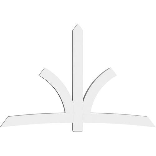 16/12 Pitch Davenport Smooth Gable Bracket, PVC GBW096X64X0606DAV00PVC