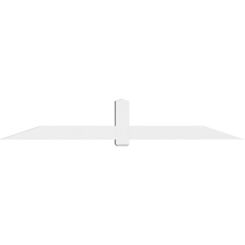 4/12 Pitch Eugene Smooth Gable Bracket, PVC GBW108X18X0406EUG00PVC