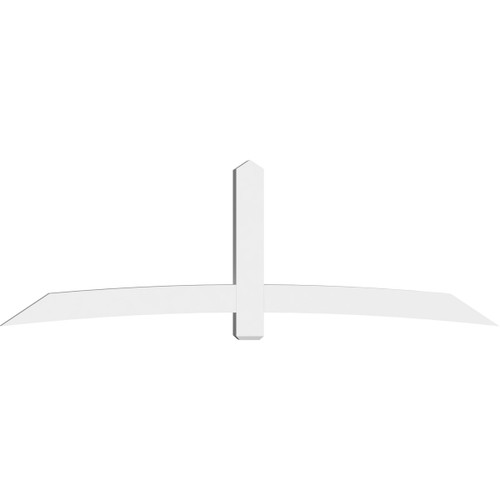 8/12 Pitch Bellingham Smooth Gable Bracket, PVC GBW108X36X0606BEL00PVC