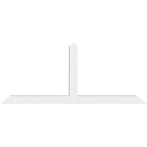 10/12 Pitch Portland Smooth Gable Bracket, PVC GBW108X45X0606POR00PVC