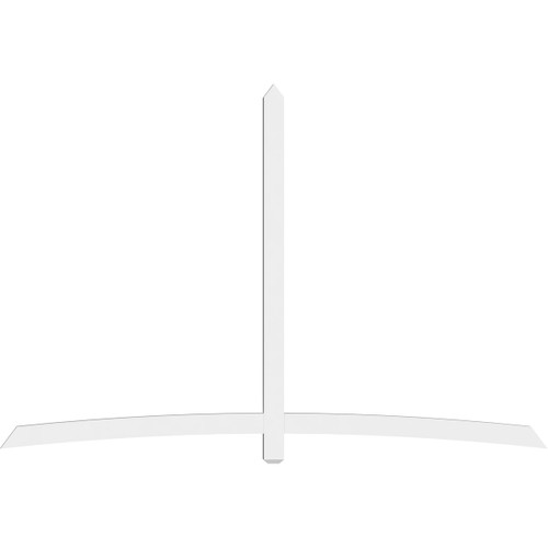 16/12 Pitch Bellingham Smooth Gable Bracket, PVC GBW108X72X0204BEL00PVC