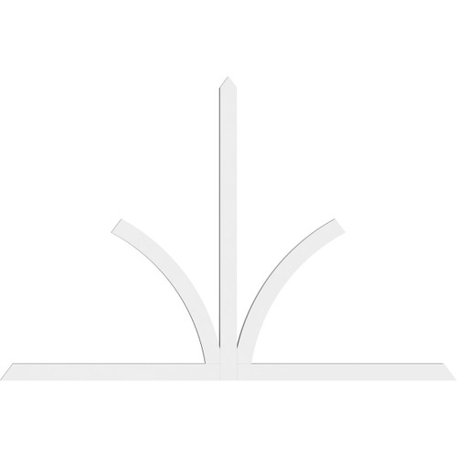 16/12 Pitch Richland Smooth Gable Bracket, PVC GBW108X72X0204RIC00PVC