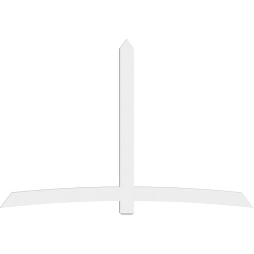 16/12 Pitch Bellingham Smooth Gable Bracket, PVC GBW108X72X0206BEL00PVC