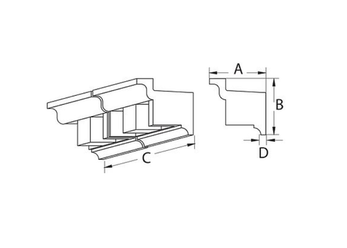 Crown Molding - Dentil MLD365-16