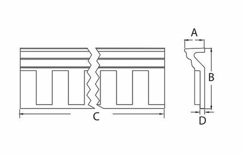 Crown Molding - Dentil MLD336-16