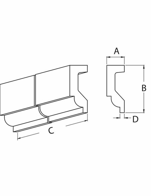 Crown Molding - Lip MLD523-16