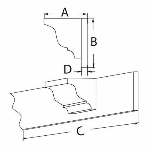 Molding - Dentil MLD370-8