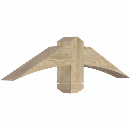6/12 Pitch Bellingham Rough Sawn Timber Gable Bracket GBW036X09X0404BEL00RDF