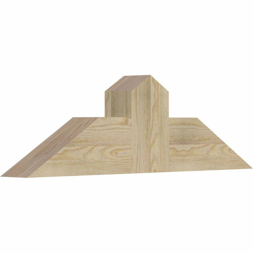 7/12 Pitch Portland Rough Sawn Timber Gable Bracket GBW036X10X0406POR00RDF