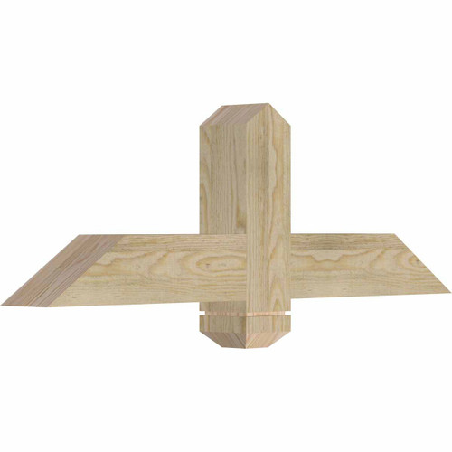 8/12 Pitch Eugene Rough Sawn Timber Gable Bracket GBW036X12X0404EUG00RDF