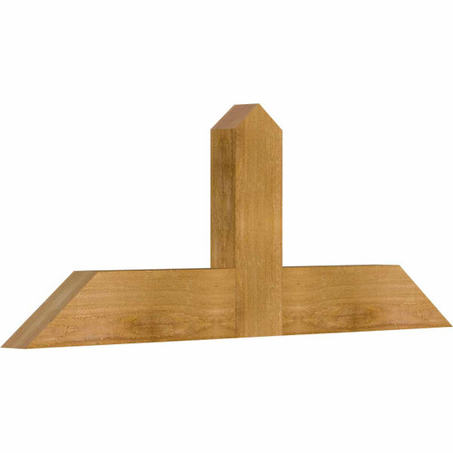 9/12 Pitch Portland Rough Sawn Timber Gable Bracket GBW036X13X0204POR00RWR