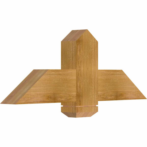 9/12 Pitch Eugene Rough Sawn Timber Gable Bracket GBW036X13X0406EUG00RWR