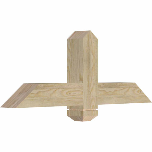 9/12 Pitch Eugene Rough Sawn Timber Gable Bracket GBW036X13X0404EUG00RDF