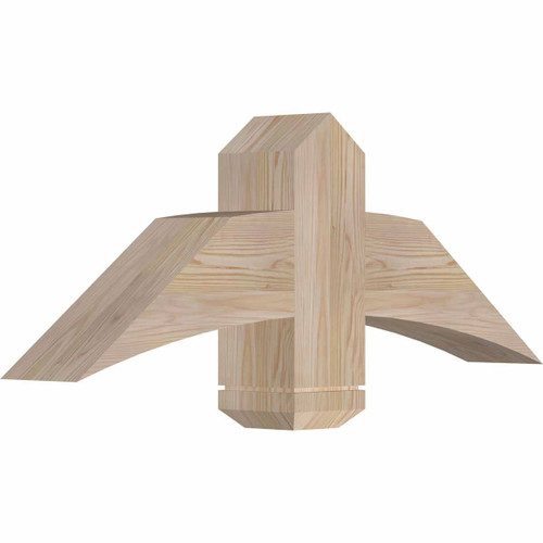 9/12 Pitch Bellingham Smooth Timber Gable Bracket GBW036X13X0606BEL00SDF