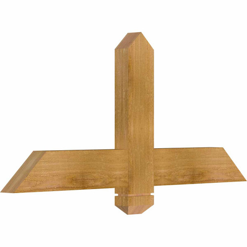 11/12 Pitch Eugene Rough Sawn Timber Gable Bracket GBW036X16X0204EUG00RWR