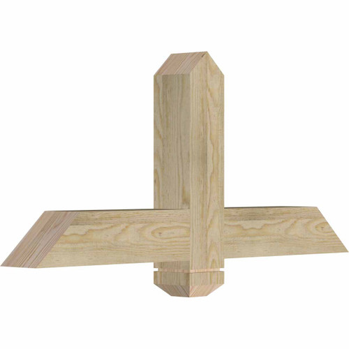 11/12 Pitch Eugene Rough Sawn Timber Gable Bracket GBW036X16X0404EUG00RDF