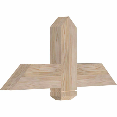 11/12 Pitch Eugene Smooth Timber Gable Bracket GBW036X16X0406EUG00SDF