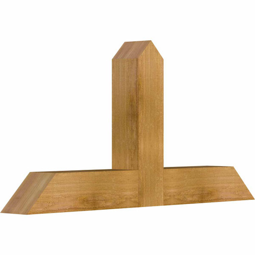 12/12 Pitch Portland Rough Sawn Timber Gable Bracket GBW036X18X0404POR00RWR