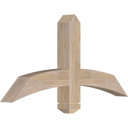 12/12 Pitch Bellingham Smooth Timber Gable Bracket GBW036X18X0404BEL00SDF