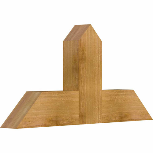 12/12 Pitch Portland Rough Sawn Timber Gable Bracket GBW036X18X0406POR00RWR