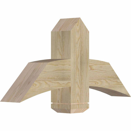 12/12 Pitch Bellingham Rough Sawn Timber Gable Bracket GBW036X18X0606BEL00RDF