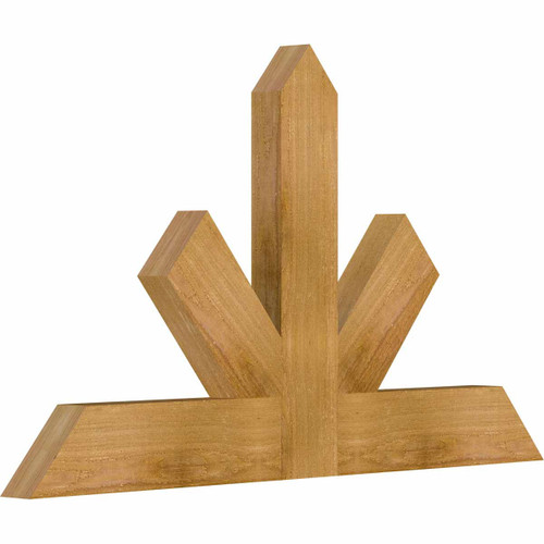 14/12 Pitch Saratoga Rough Sawn Timber Gable Bracket GBW036X21X0204SAR00RWR