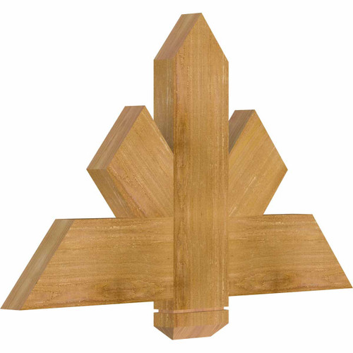 14/12 Pitch Kennewick Rough Sawn Timber Gable Bracket GBW036X21X0206KEN00RWR