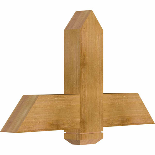 14/12 Pitch Eugene Rough Sawn Timber Gable Bracket GBW036X21X0406EUG00RWR