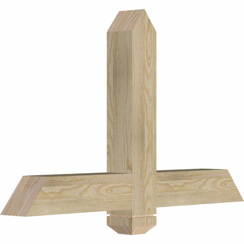 15/12 Pitch Eugene Rough Sawn Timber Gable Bracket GBW036X23X0404EUG00RDF