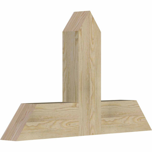 15/12 Pitch Portland Rough Sawn Timber Gable Bracket GBW036X23X0406POR00RDF