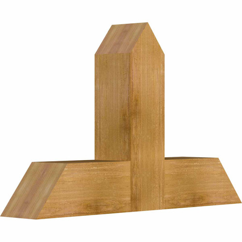 15/12 Pitch Portland Rough Sawn Timber Gable Bracket GBW036X23X0606POR00RWR