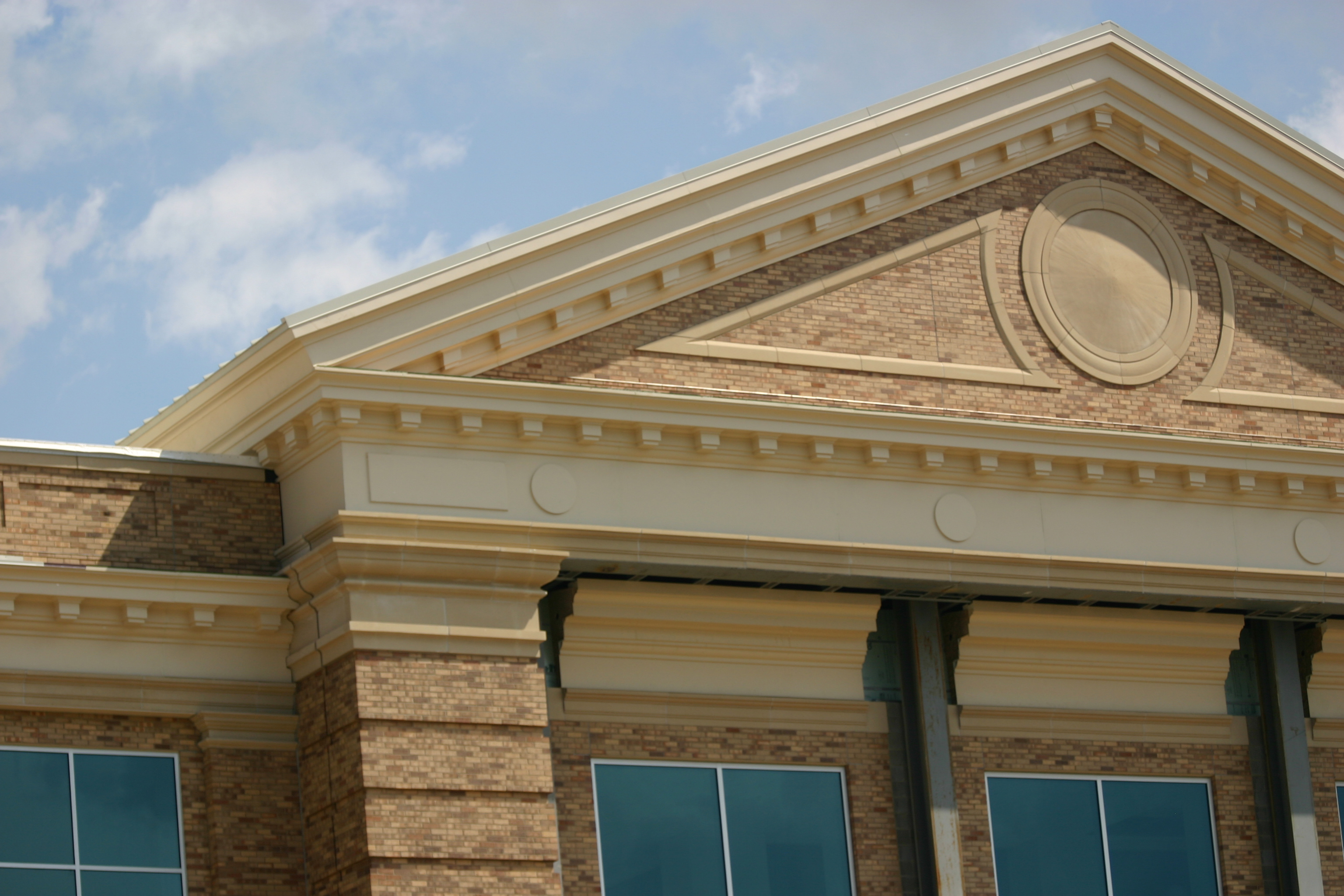 Large Custom Crown Molding on School Addition