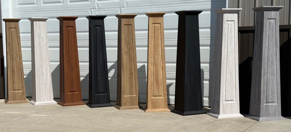 Tapered column wrap lineup
